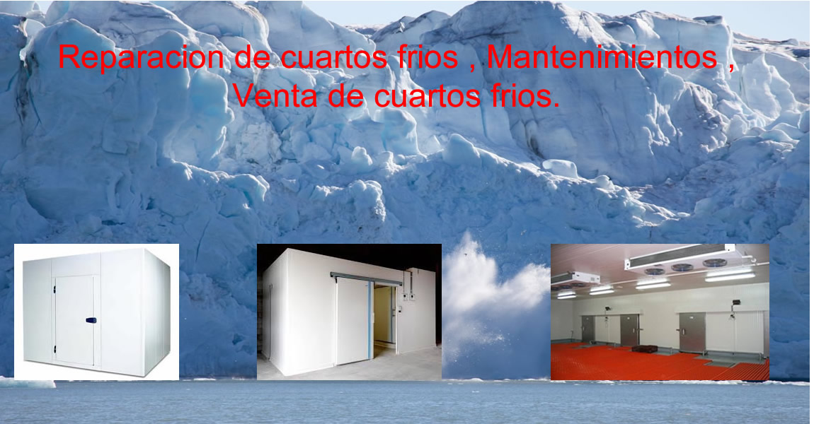 Técnico realizando reparación de un cuarto frío en Bogotá